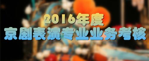 男生和女人日逼视频国家京剧院2016年度京剧表演专业业务考...